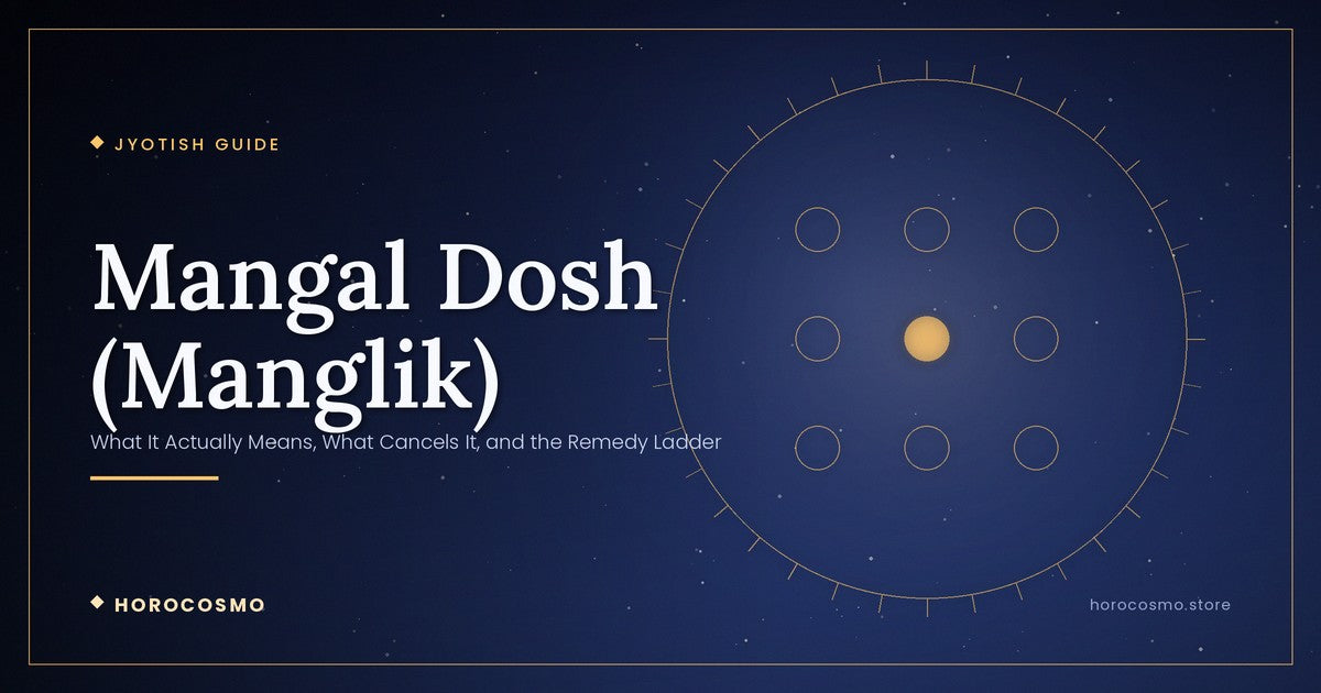 Mangal Dosh (Manglik): What It Actually Means, What Cancels It, and the Remedy Ladder