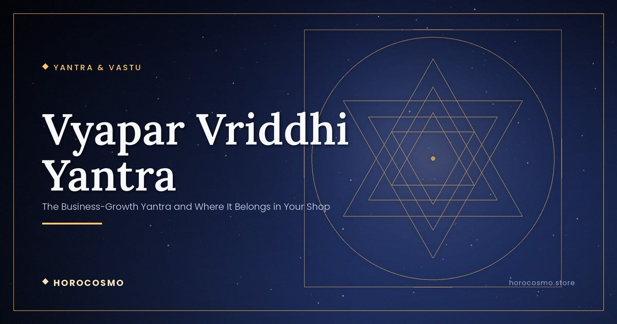 Vyapar Vriddhi Yantra: The Business-Growth Yantra and Where It Belongs in Your Shop
