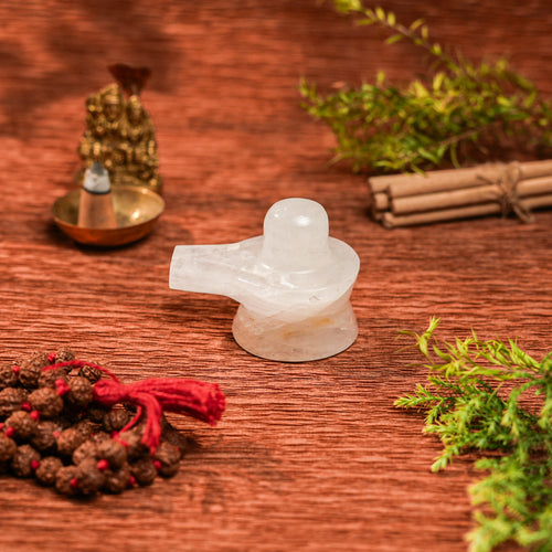 Sphatik Shivling (Small) – Abhishek & Home Temple (Certified & Energised)