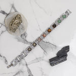 Metal Dhan Yog Bracelet - Silver, detail view — Horocosmo