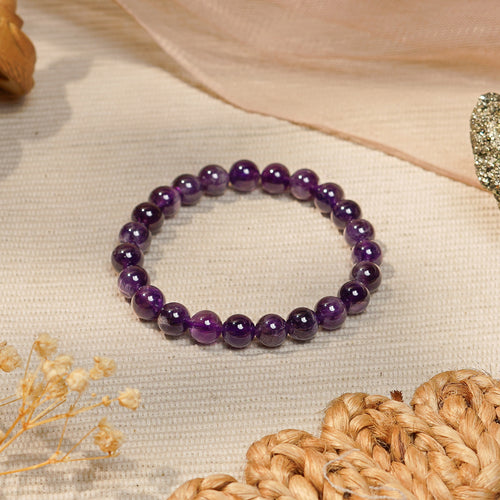 Amethyst Bracelet – Calm & Clarity (Certified & Energised)