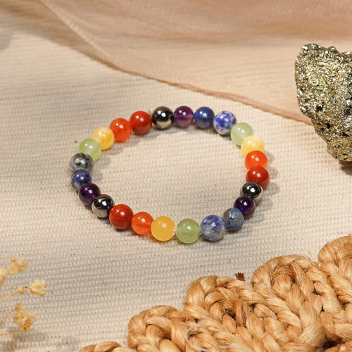 7 Chakra Unisex Bracelet – Chakra Balance & Healing (Certified & Energised)
