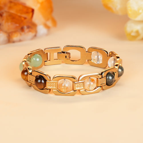 Metal Dhan Yog Bracelet - Gold – Wealth & Money (Certified & Energised)
