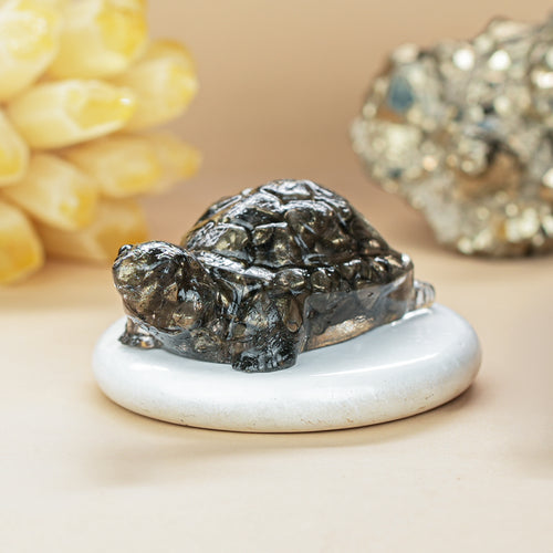 Vastu Pyrite Tortoise (Kachhua) – Stability & Wealth (Certified & Energised)