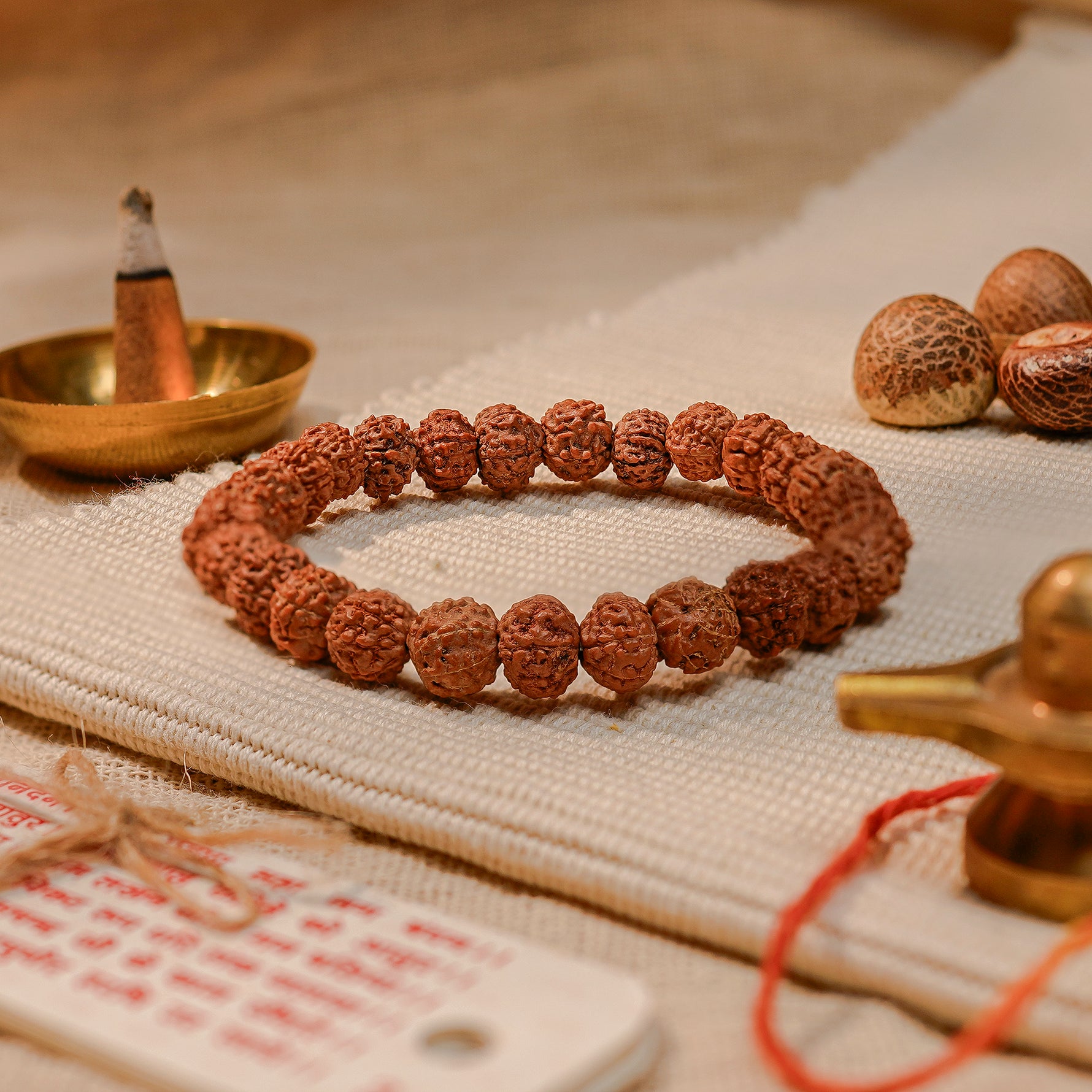 7 Mukhi Rudraksha Bracelet, alternate view — Horocosmo