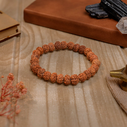 Kashi Siddh 7 Mukhi Rudraksha Bracelet – Wealth & Sade Sati Relief (Mahalakshmi) (Certified)