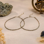 Maha Lakshmi Siddh Raw Pyrite Anklet Set Of 2, alternate view — Horocosmo