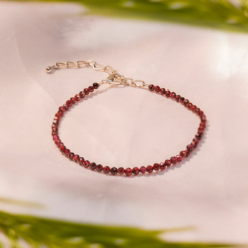 Garnet Anklet – Passion & Vitality (Certified & Energised)