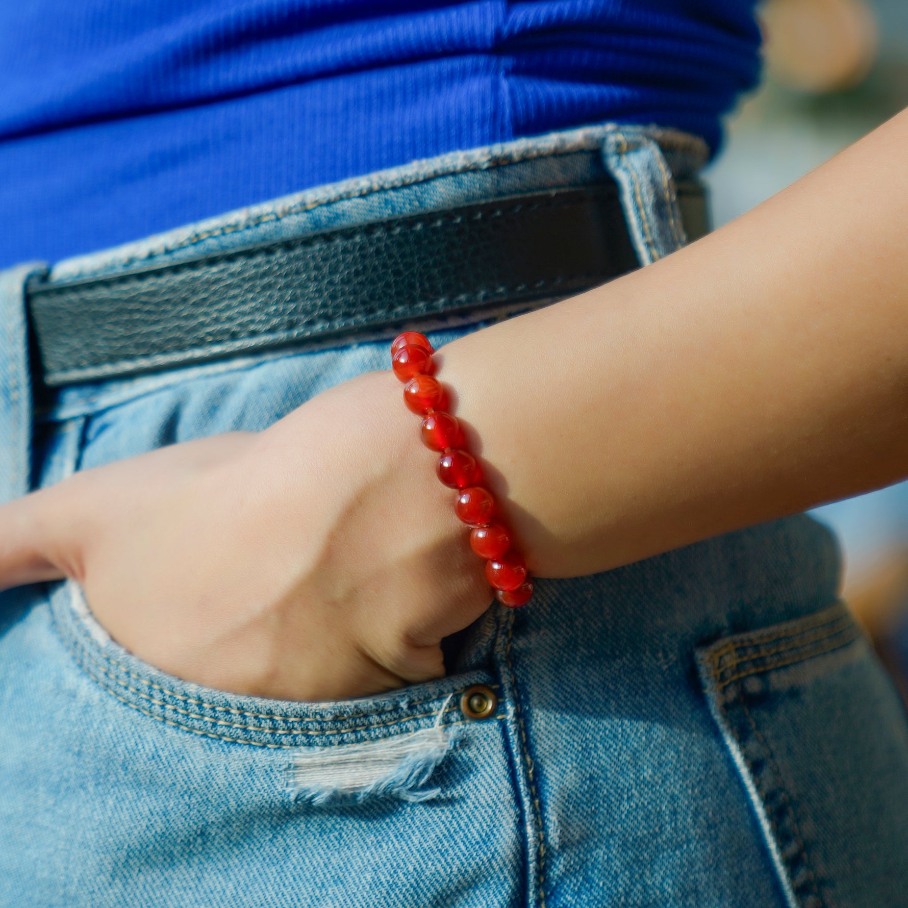 Carnelian Bracelet, detail view — Horocosmo