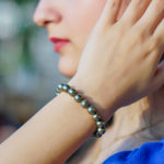 Pyrite Premium Bracelet, detail view — Horocosmo