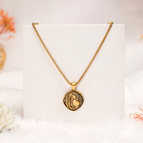 Aquarius Pendant with Gold Finish