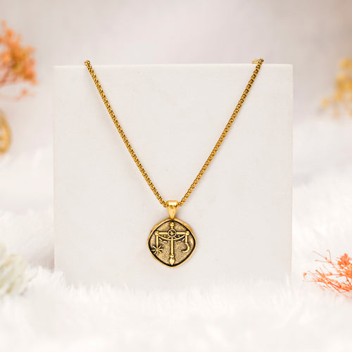 Libra Pendant with Gold Finish