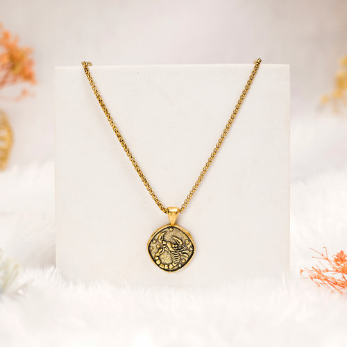 Scorpio Pendant with Gold Finish