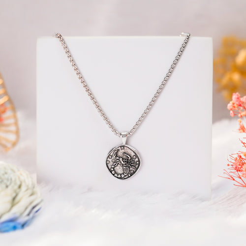 Scorpio Pendant with Silver Finish