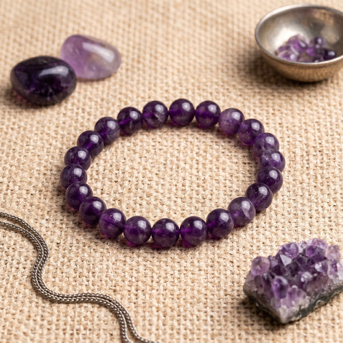 Amethyst Bracelet – Calm & Clarity (Certified & Energised)