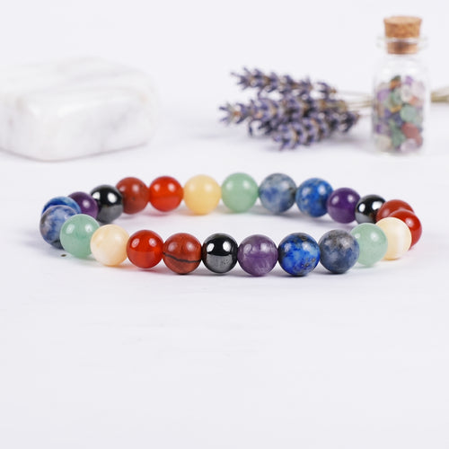 7 Chakra Unisex Bracelet – Chakra Balance & Healing (Certified & Energised)