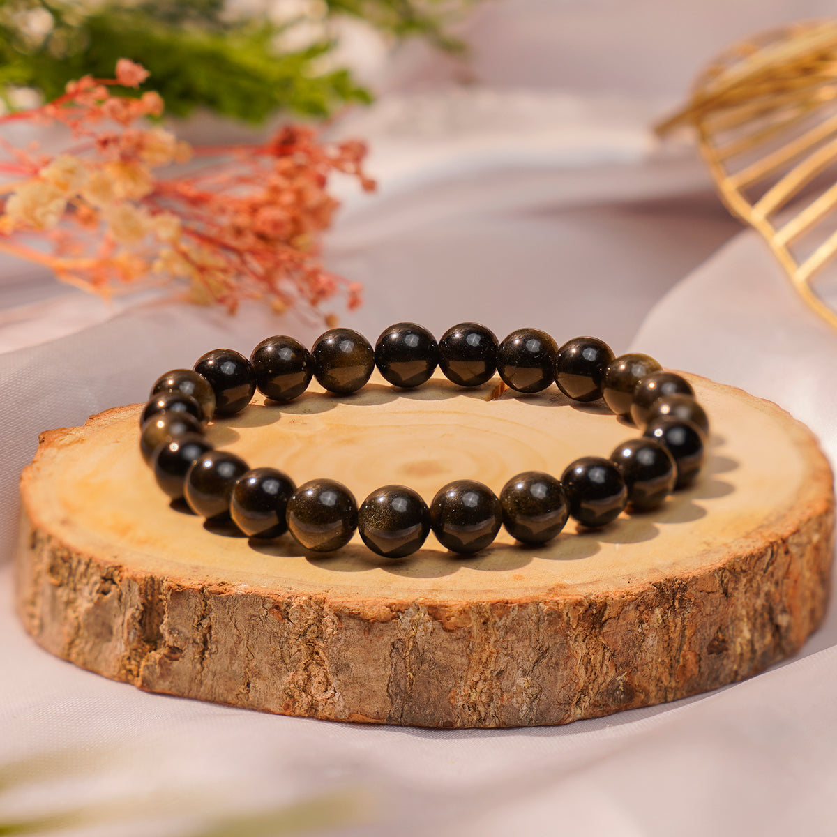 Golden Obsidian Bracelet, alternate view — Horocosmo