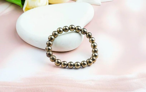 Pyrite Premium Bracelet – Money & Willpower (Certified & Energised)
