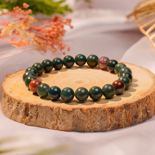 Bloodstone Bracelet – Spiritual Wellbeing (Certified & Energised)