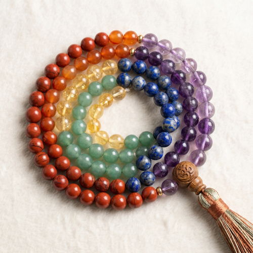 7 Chakra Mala – Balance, Healing & Meditation (Certified & Energised)
