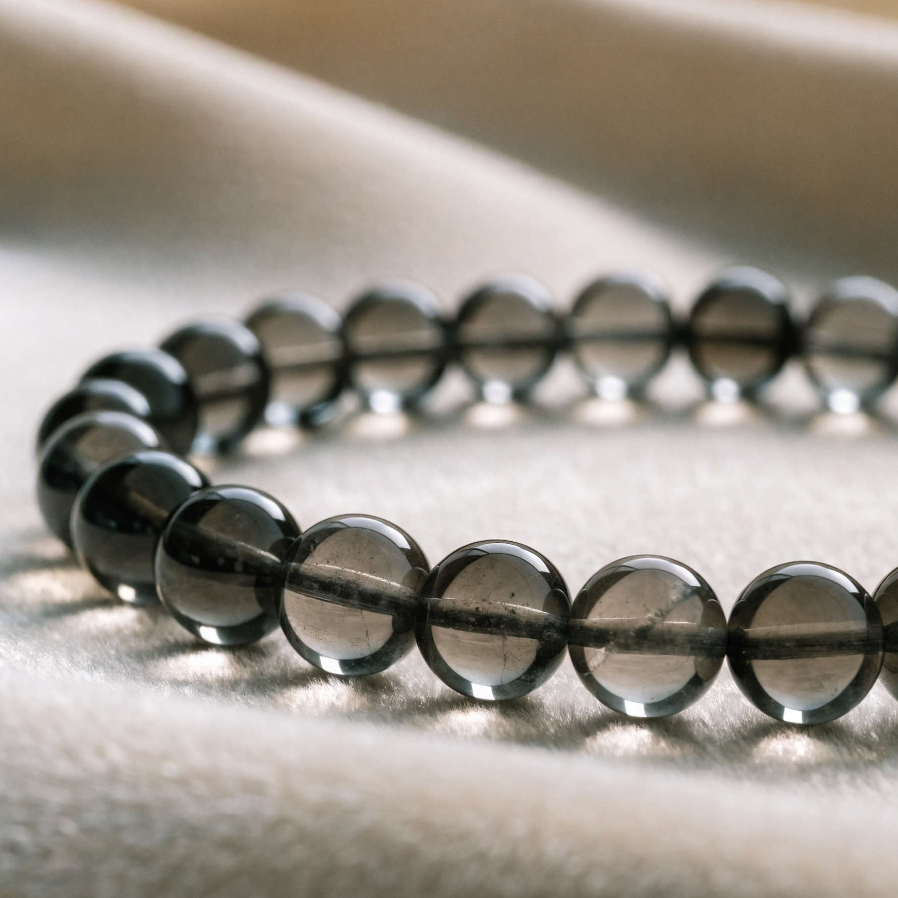 Smoky Quartz Gemstone Bracelet detail
