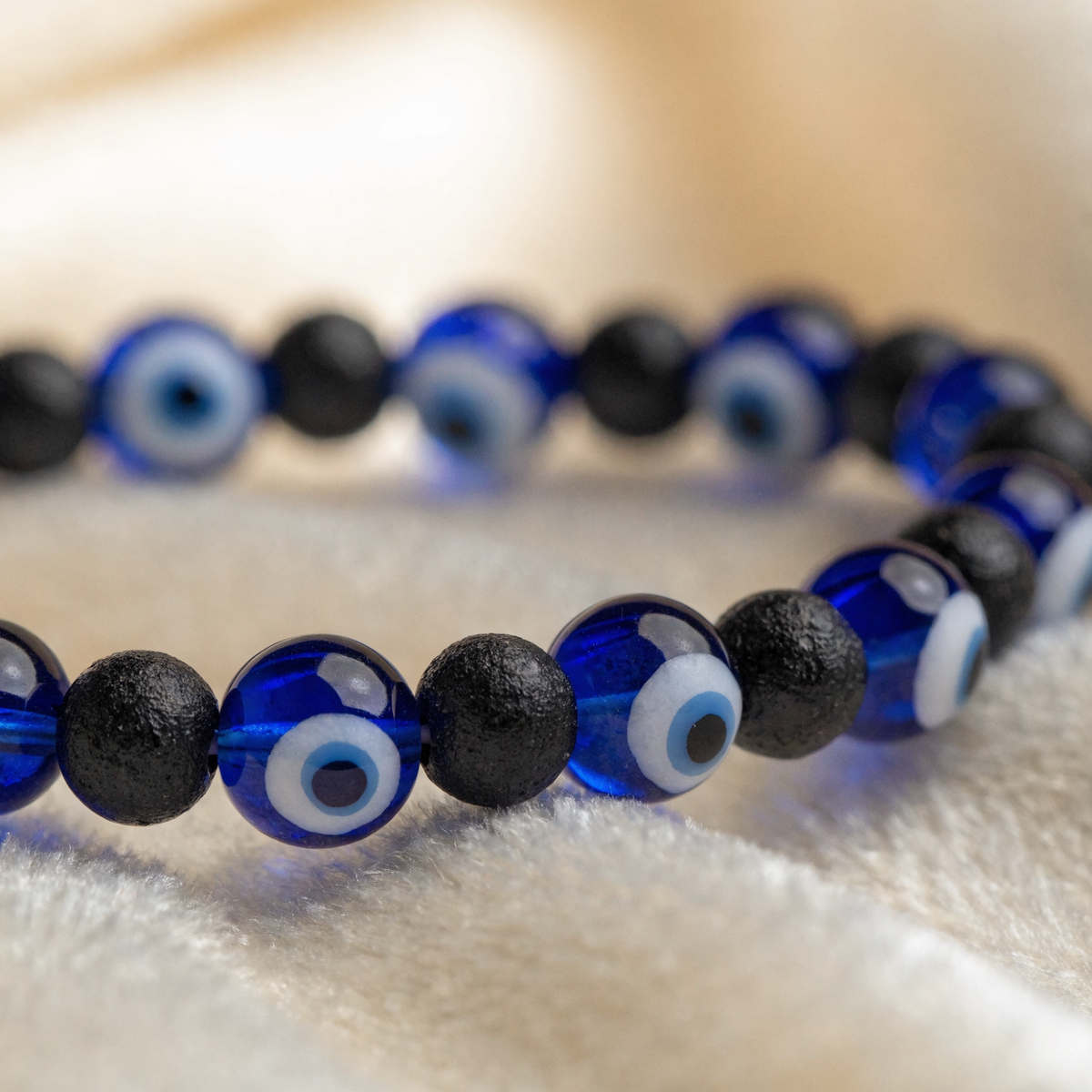 Mens Evil Eye Protection Bracelet detail
