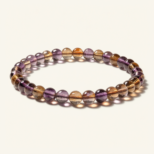Ametrine Bracelet – Clarity & Abundance in One Stone (Certified & Energised)