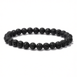 Lava stone bracelet for strength, grounding & aroma diffusing, certified — Horocosmo