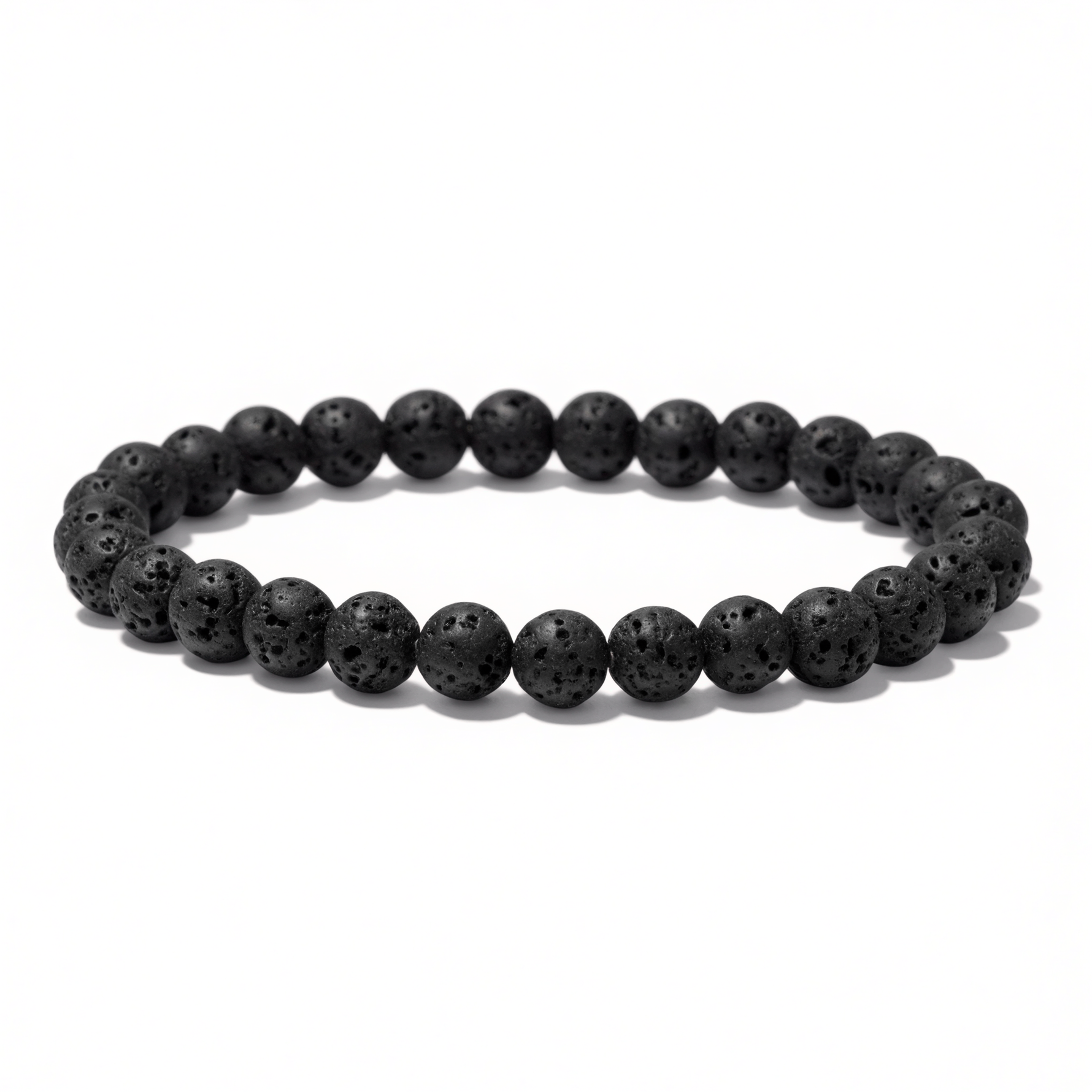 Lava stone bracelet for strength, grounding & aroma diffusing, certified — Horocosmo