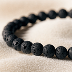 Lava Stone Bracelet detail