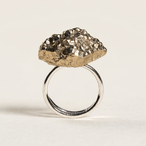 Pyrite Ring – Good Fortune & Willpower (Certified & Energised)