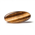 Raw tiger eye tumble stone for courage & grounding, certified — Horocosmo