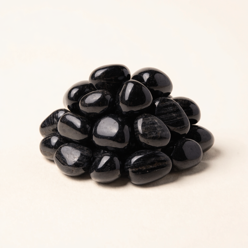 Black Tourmaline Tumble Stone – Home & Workspace Protection (Certified)