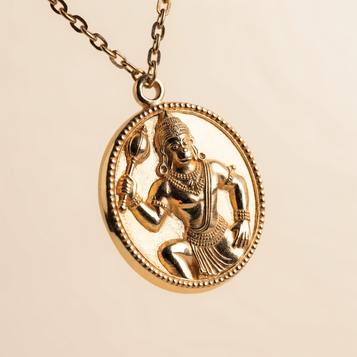 Hanuman Locket Pendant detail