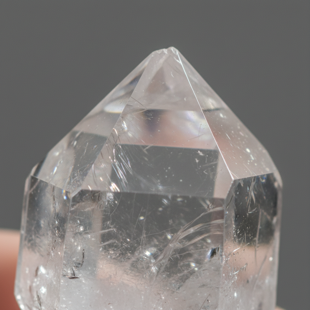 Clear Quartz macro detail showing natural clarity – Horocosmo