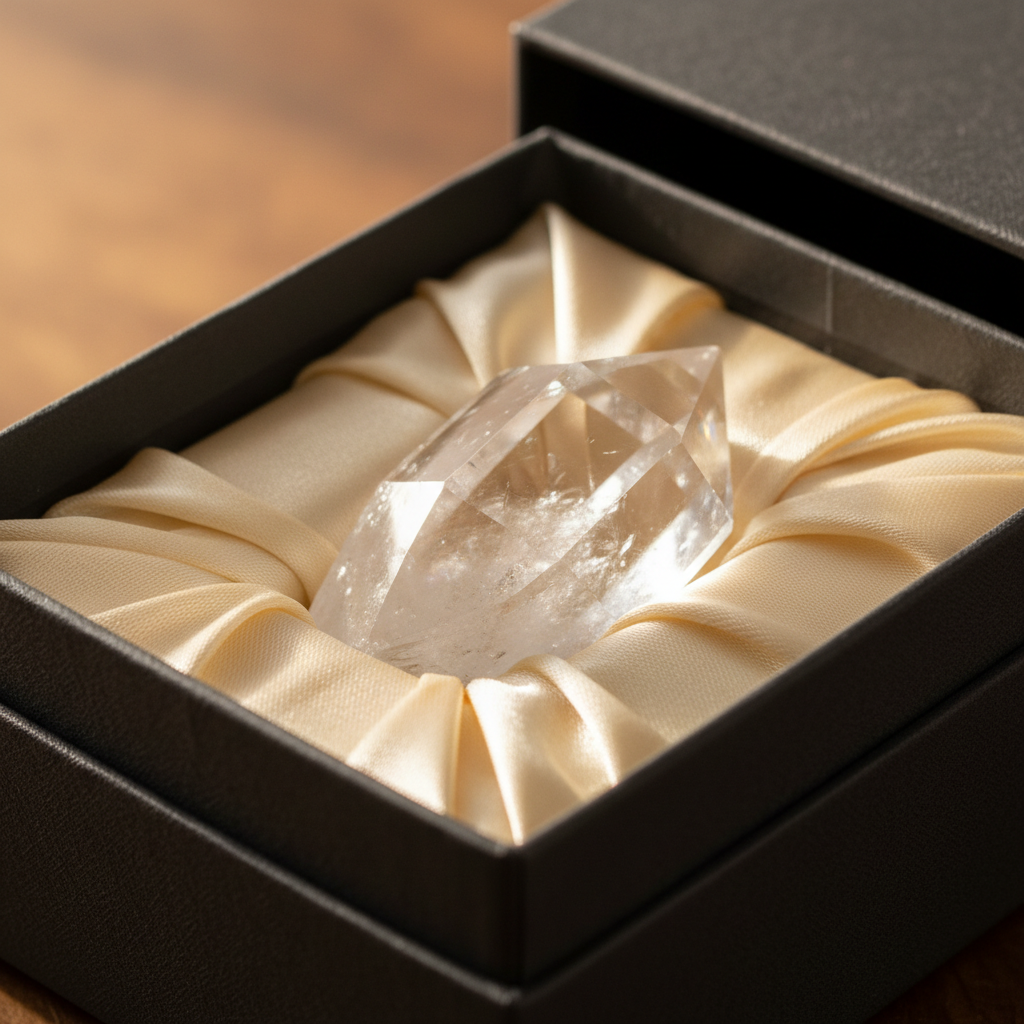 Clear Quartz point in a premium gift box – Horocosmo