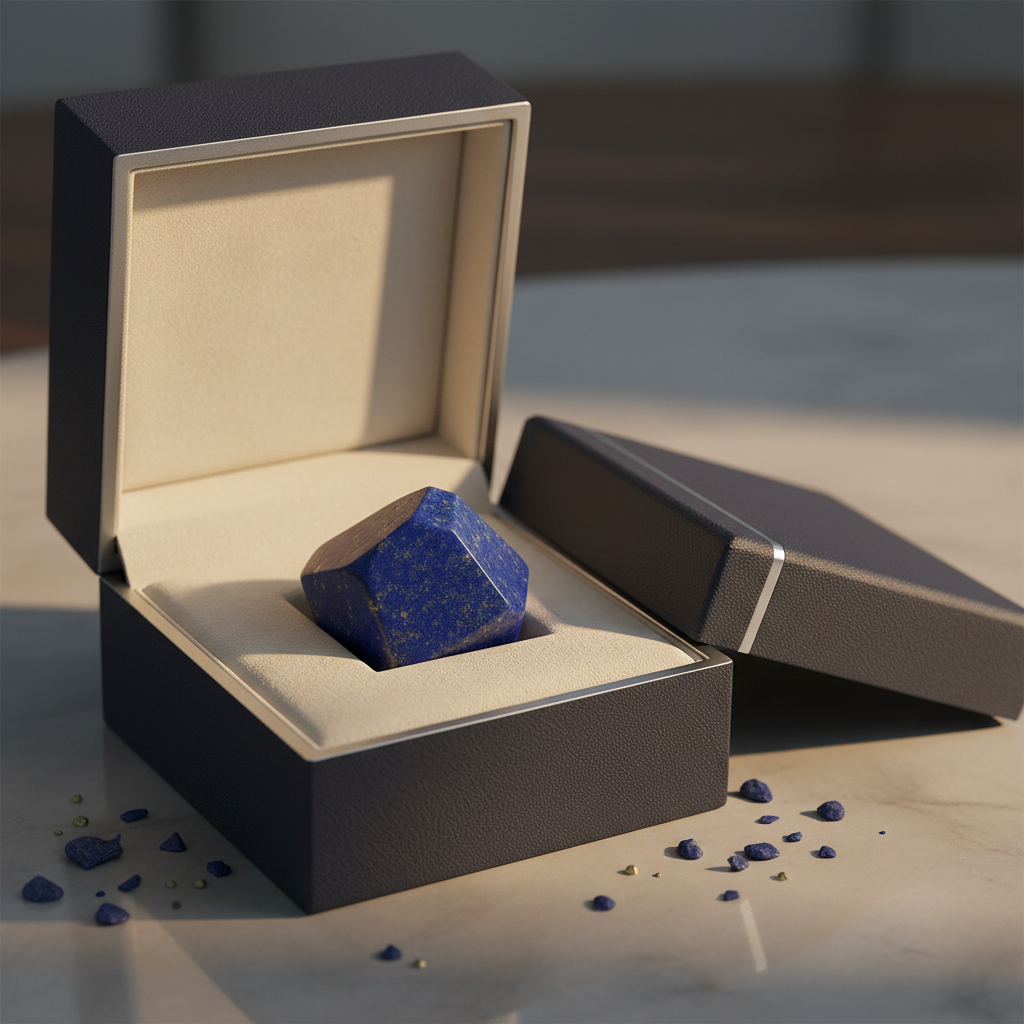 Natural Lapis Lazuli crystal in a premium gift box – Horocosmo