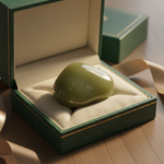 Natural Green Jade stone in a premium gift box – Horocosmo