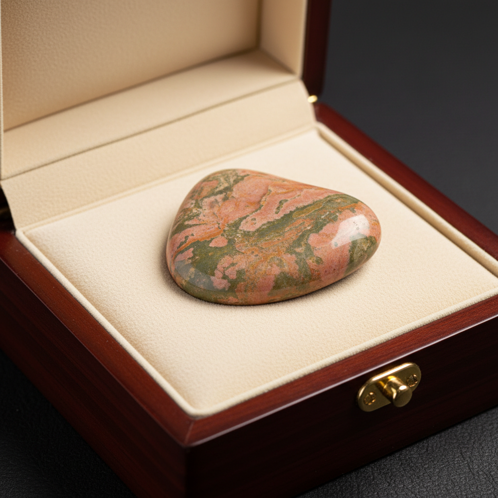 Natural Unakite stone in a premium gift box – Horocosmo