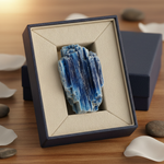 Natural Blue Kyanite crystal in a premium gift box – Horocosmo