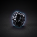 Natural black Shungite stone with rim light on dark background – Horocosmo
