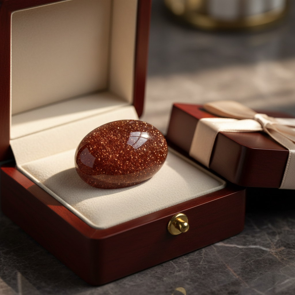 Man-made Goldstone in a premium gift box – Horocosmo