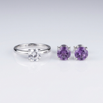 Crystal Ring and Earrings