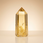 Natural Citrine crystal tower – representative image; each natural stone varies slightly in pattern and shade
