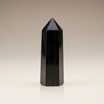 Natural Black Tourmaline crystal tower – representative image; each natural stone varies slightly in pattern and shade