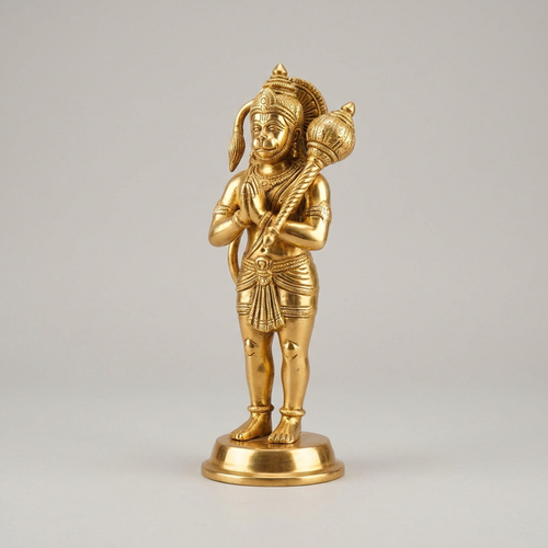 Brass Hanuman Murti – Strength, Courage & Protection (Abhimantrit & Energised)