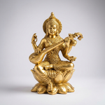 Brass Maa Saraswati murti – representative image; brass is hand-finished and varies slightly