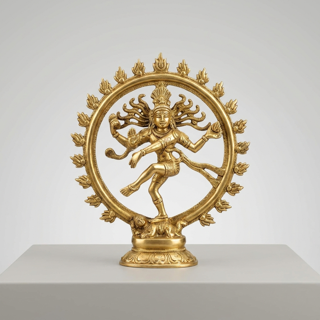 Brass Nataraja murti – representative image; brass is hand-finished and varies slightly