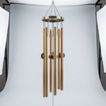 Feng shui metal wind chime – representative image; finish varies slightly