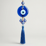 Blue evil eye nazar wall hanging – representative image; beadwork varies slightly